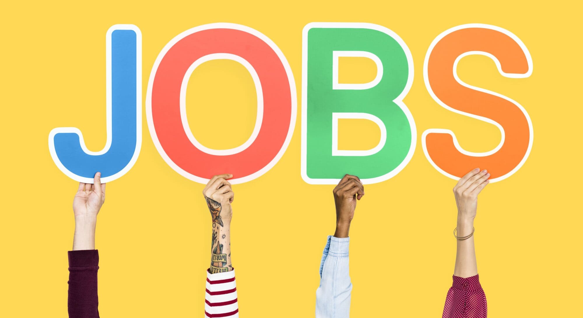 JOBSと書かれたボード