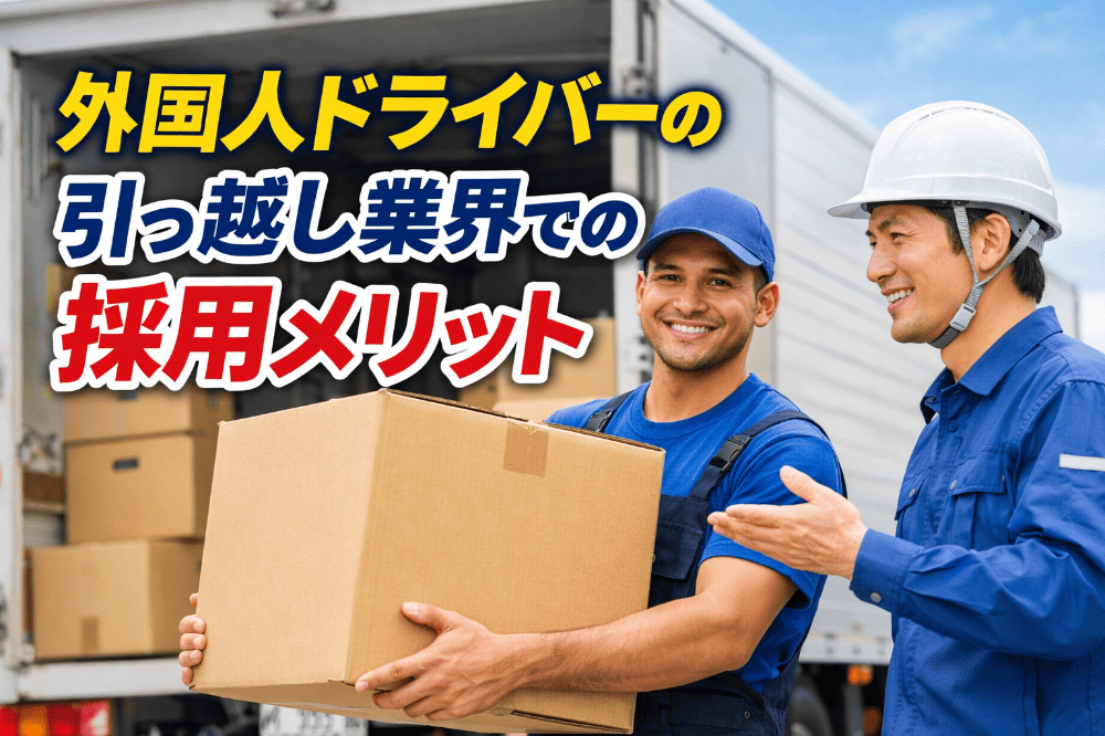 特定技能１号外国人ドライバーは引っ越し業者が最適な理由｜自動車運送業で失敗しない雇用戦略