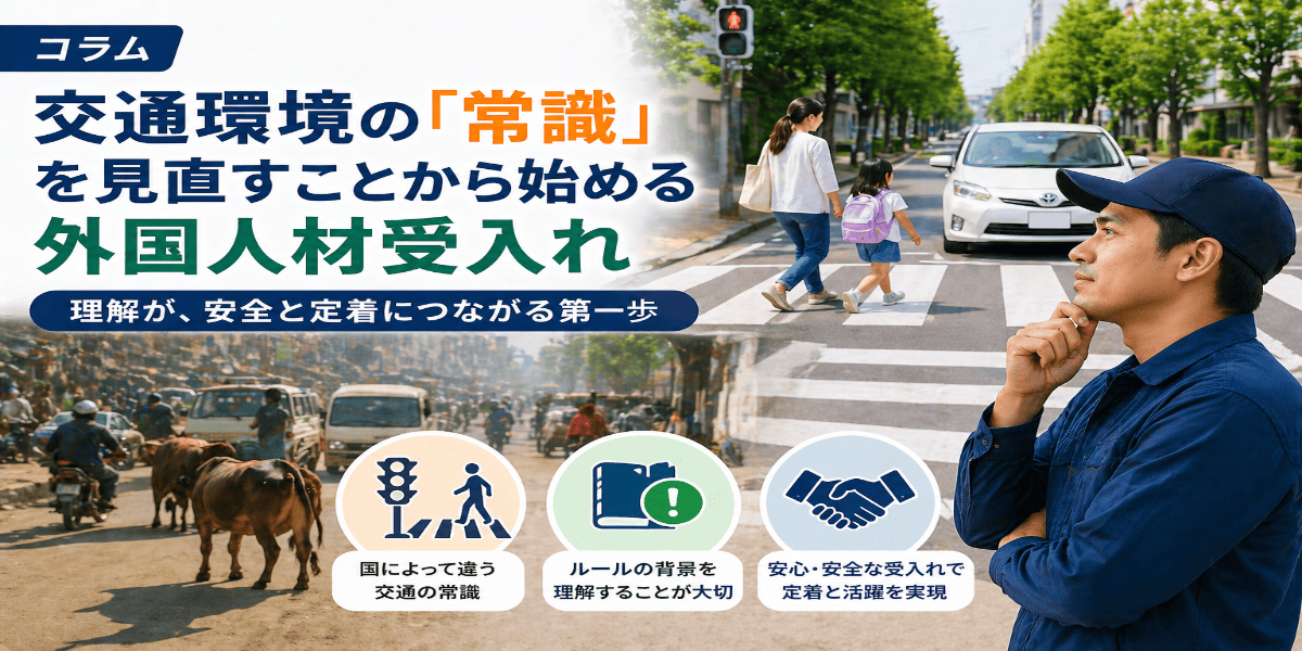 【コラム】外国人ドライバー受入れは「交通常識の違い」を理解することから始まる│特定技能（自動車運送業分野）